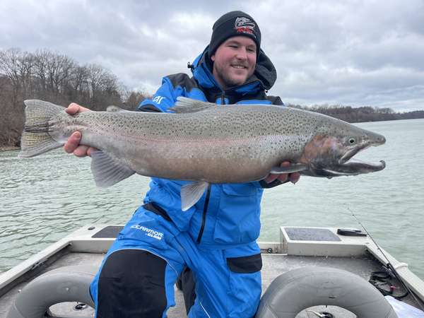 13lb rainbow trout on the Lower Niagara River