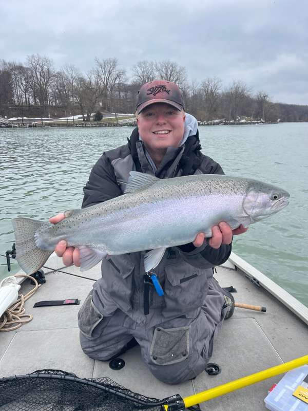Chrome lower Niagara River rainbow trout