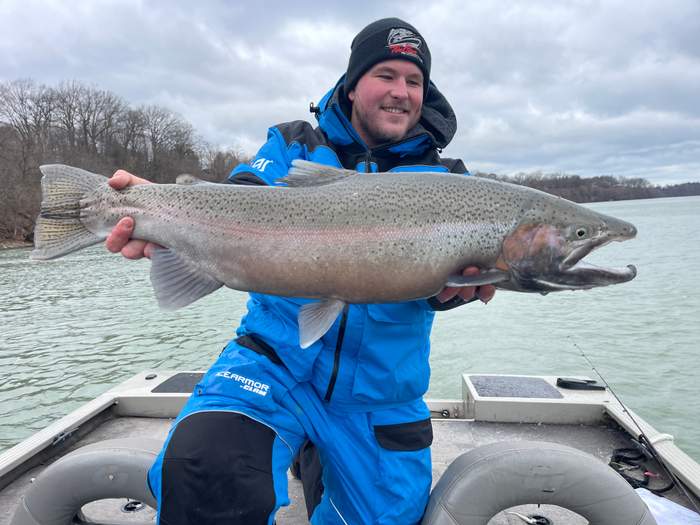 Rainbow trout caught on the lower Niagara River
